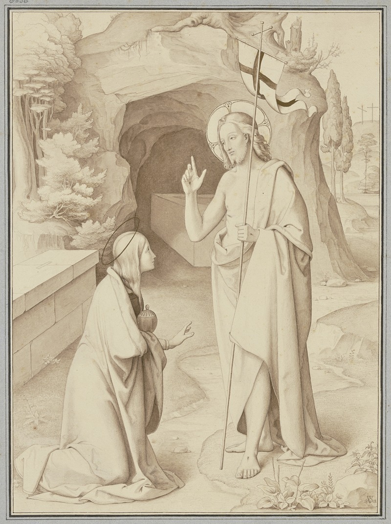 Noli me tangere by Филипп Вайт, 1818 — digital art print download