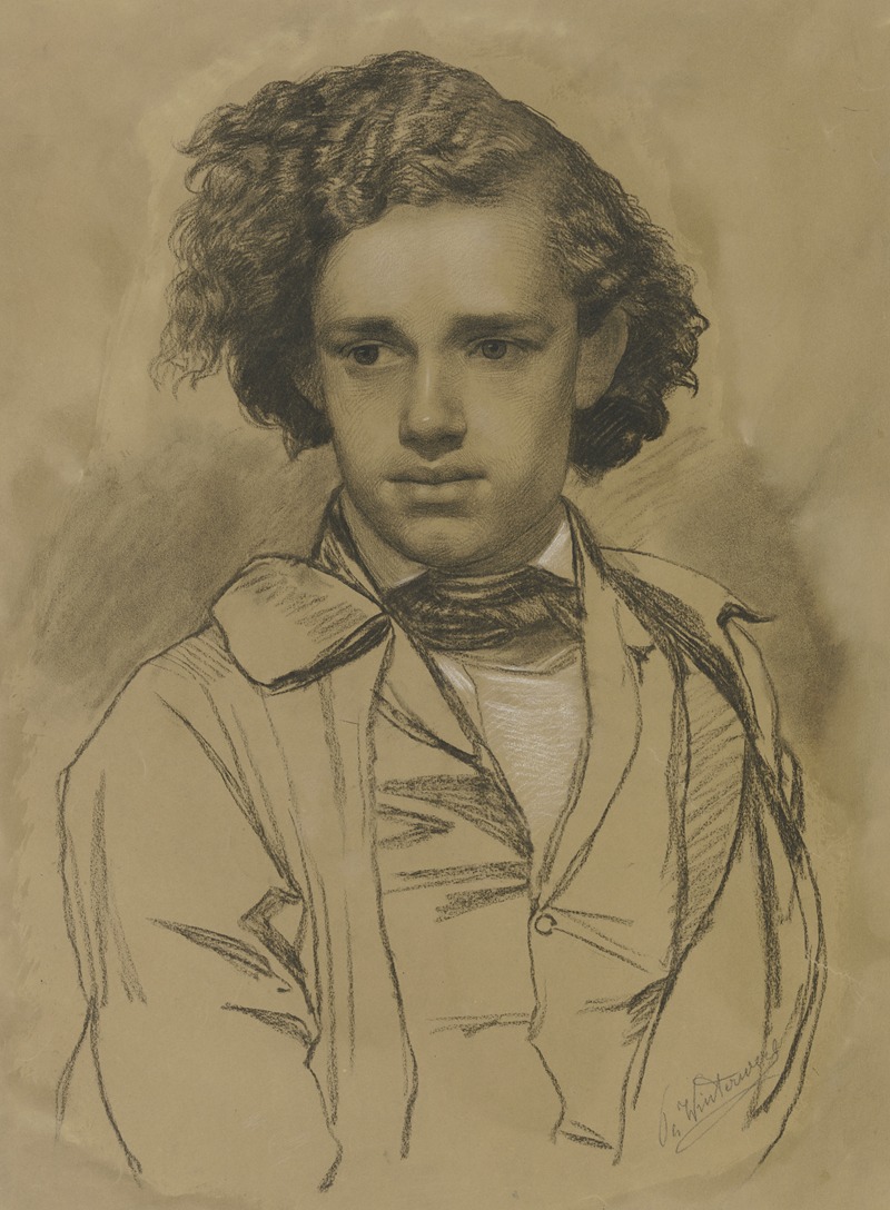 Bildnis des Malers Albert Hendschel. — Philipp Winterwerb