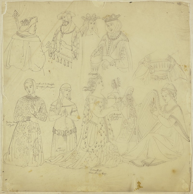 Medieval figures by Филипп Винтерверб — digital art print download