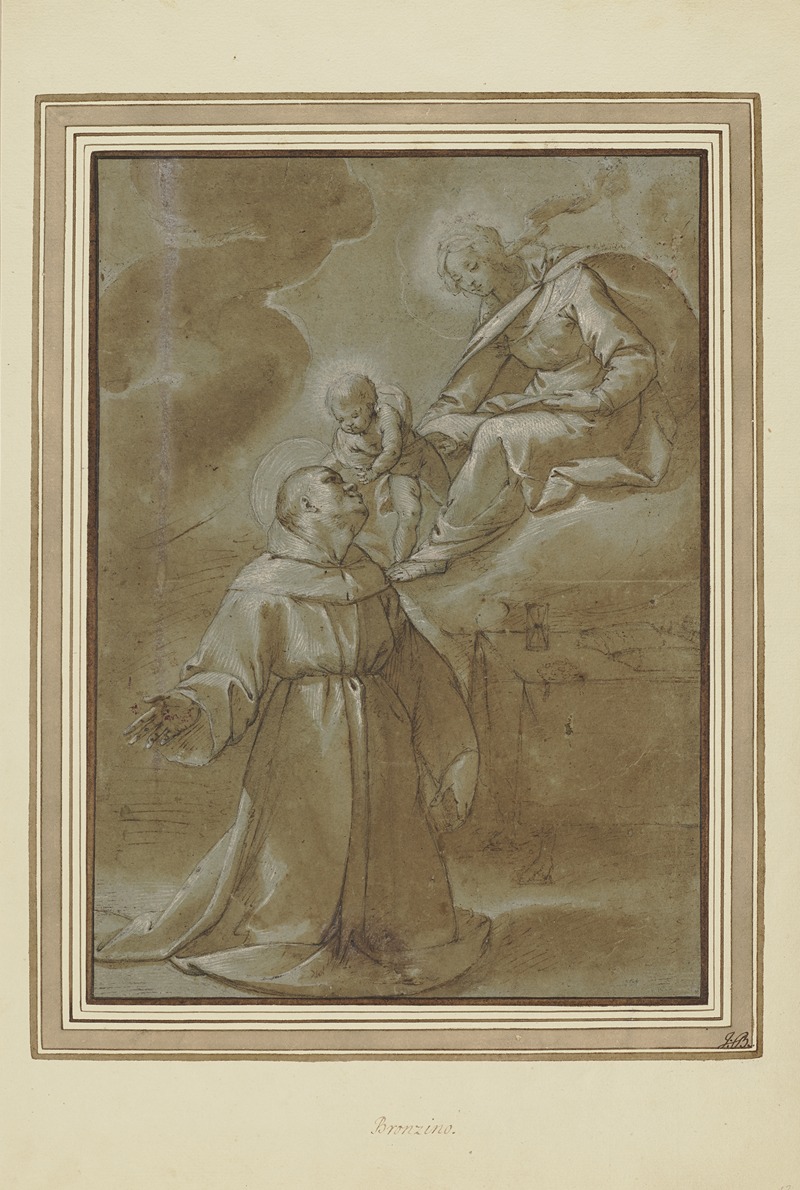 Dem Heiligen Antonius erscheint die Muttergottes by Pier Francesco Morazzone — digital art print download