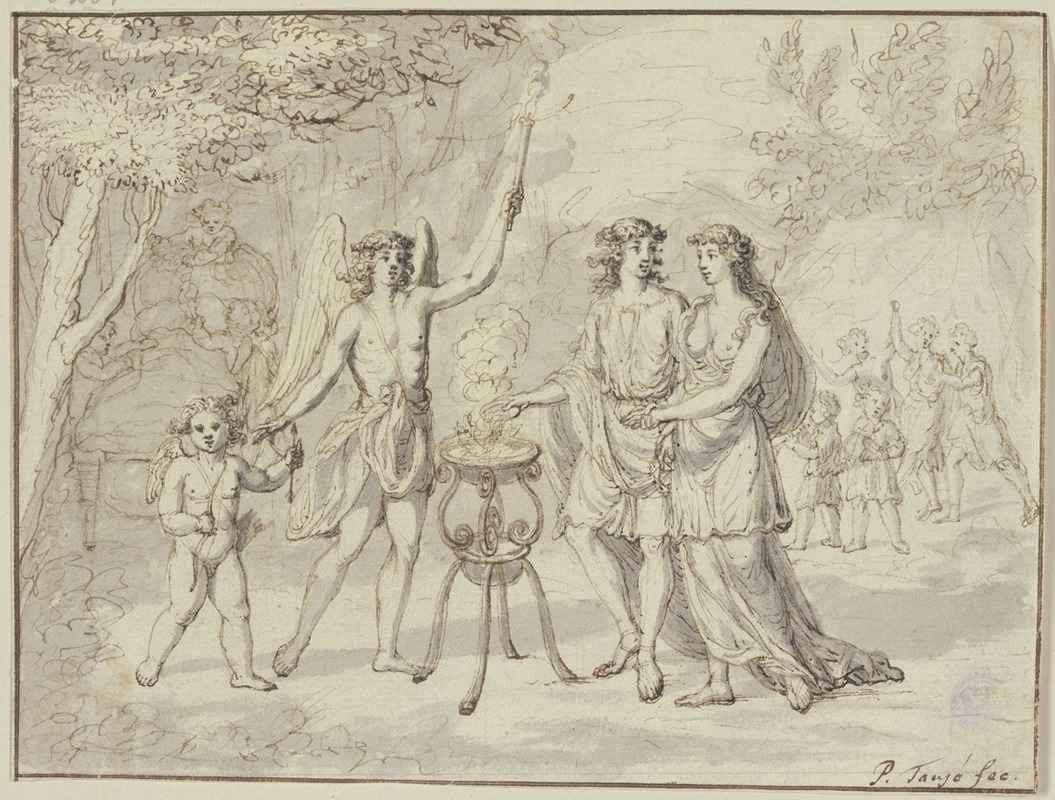 Opferndes junges Paar by Pieter Tanjé — digital art print download