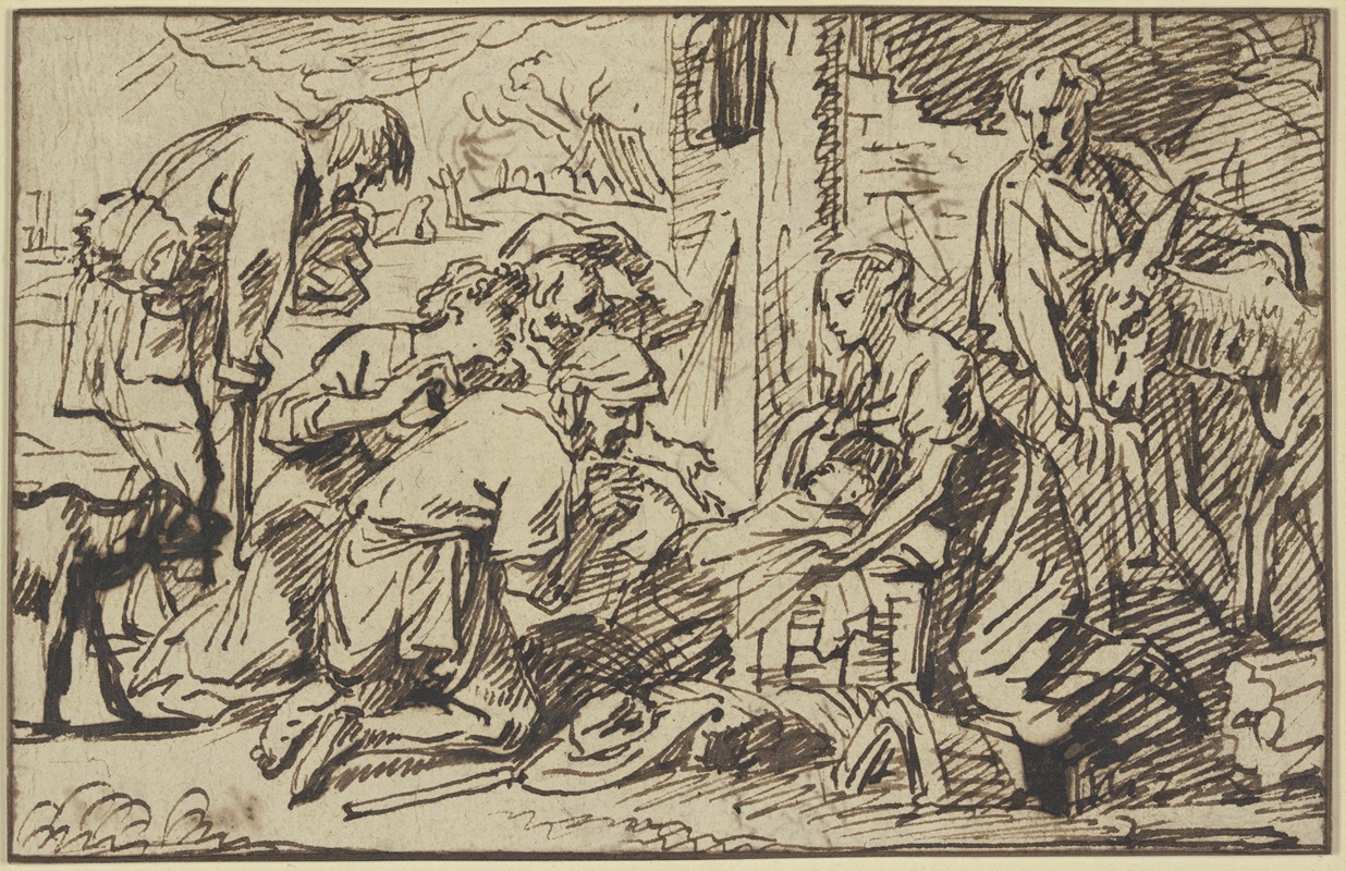 Adoration of the shepherds — Pieter Van Mol