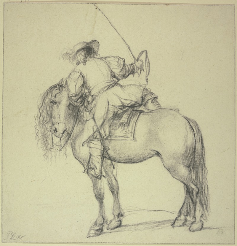 Ein Kavalier, der zu Pferde steigt by Питер Вувурман — digital art print download
