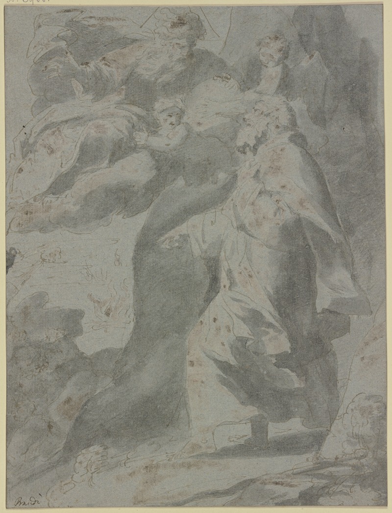 God the Father appearing to Moses — Pietro Antonio de' Pietri