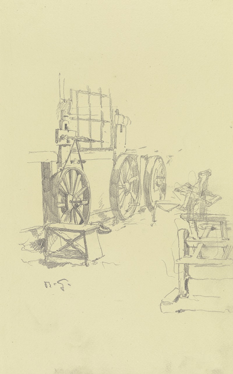 Interieur der 'Großen Spinnerei von Edam' — Rudolf Gudden