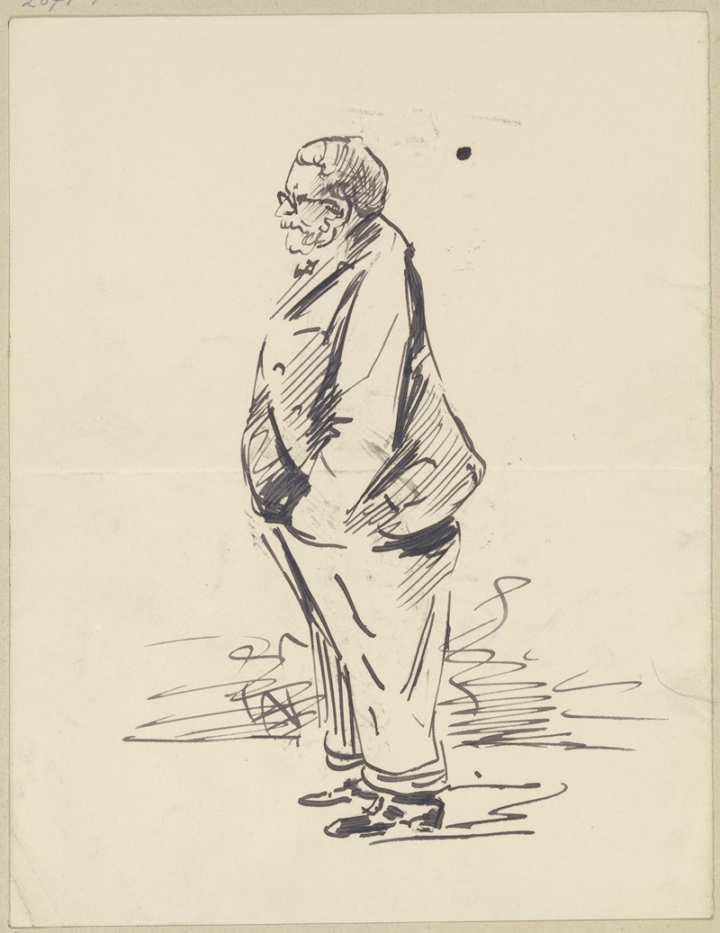 Profile of an elderly man by Рудольф Гудден — digital art print download