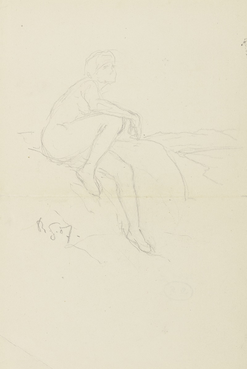 Resting boy by Рудольф Гудден, 1907 — digital art print download