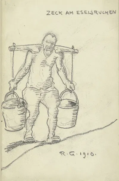 Zeck am Eselsrücken by Рудольф Гудден, 1910 — digital art print download