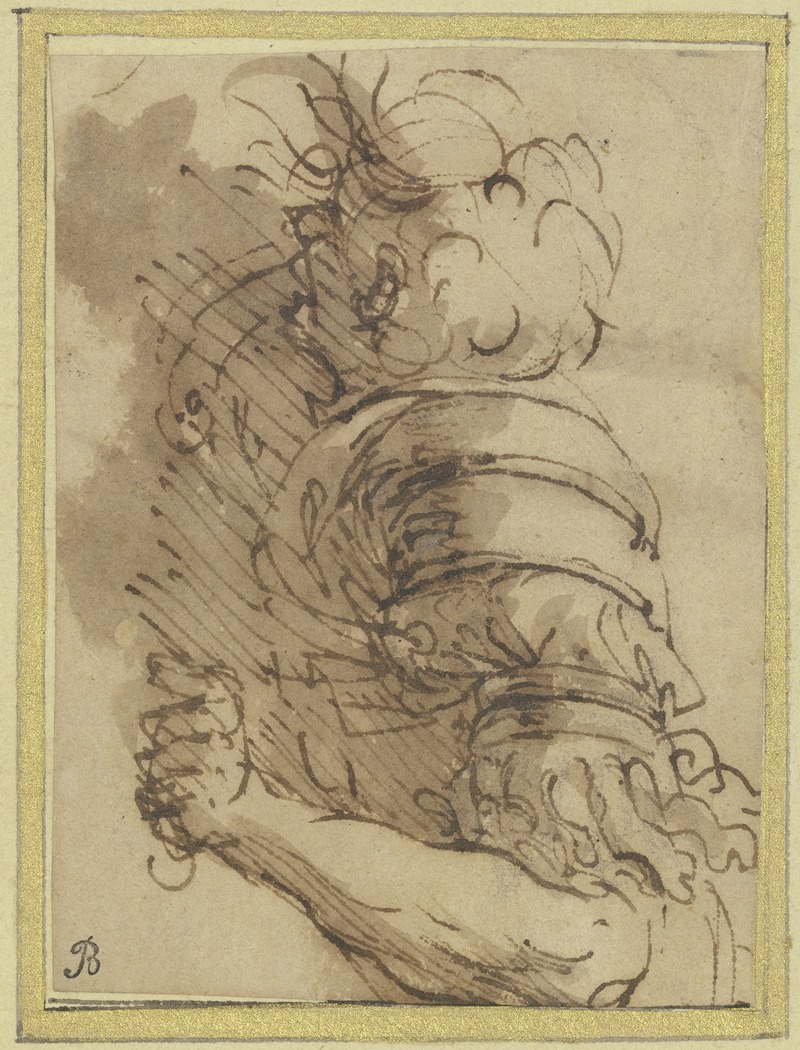 A fallen soldier by Сальватор Роза, 1640-1652 — digital art print download