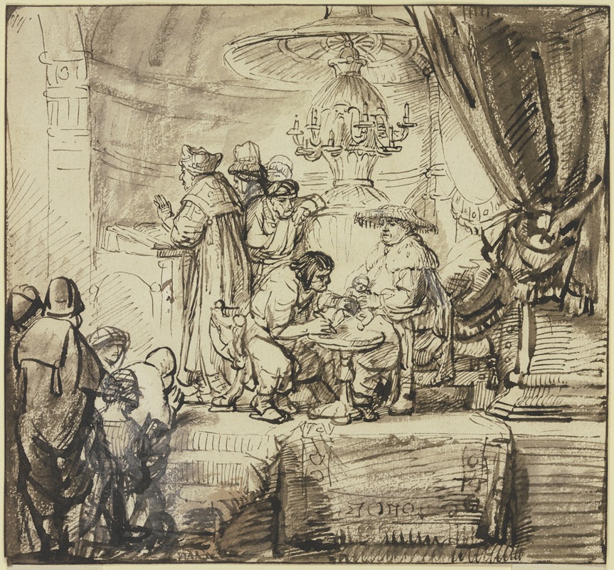 Circumcision of Christ by Самуэль ван Хоогстракен, 1649 — digital art print download