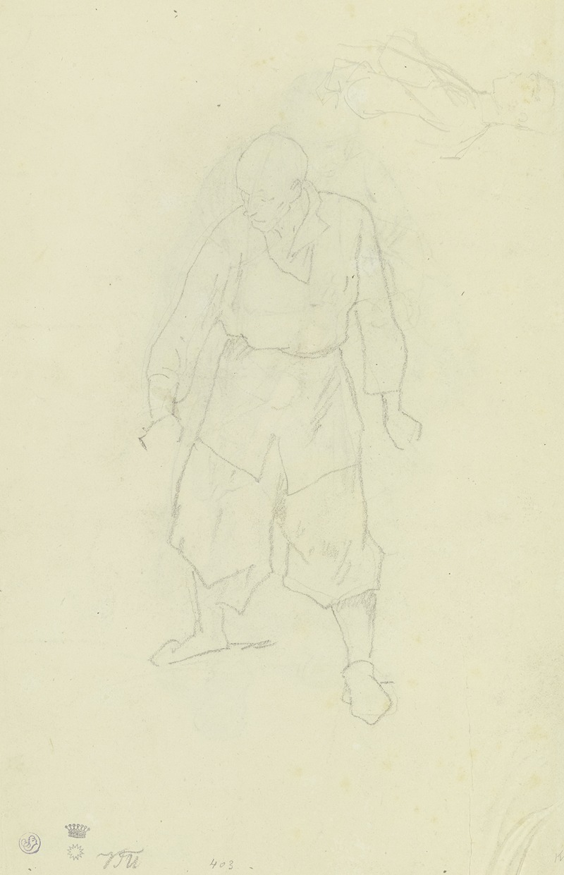 Tscherkessischer Krieger in voller Ausrüstung. — Theodor Horschelt