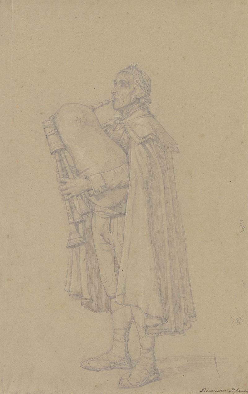 Römischer Dudelsackspieler by Theodor Pelissier — digital art print download