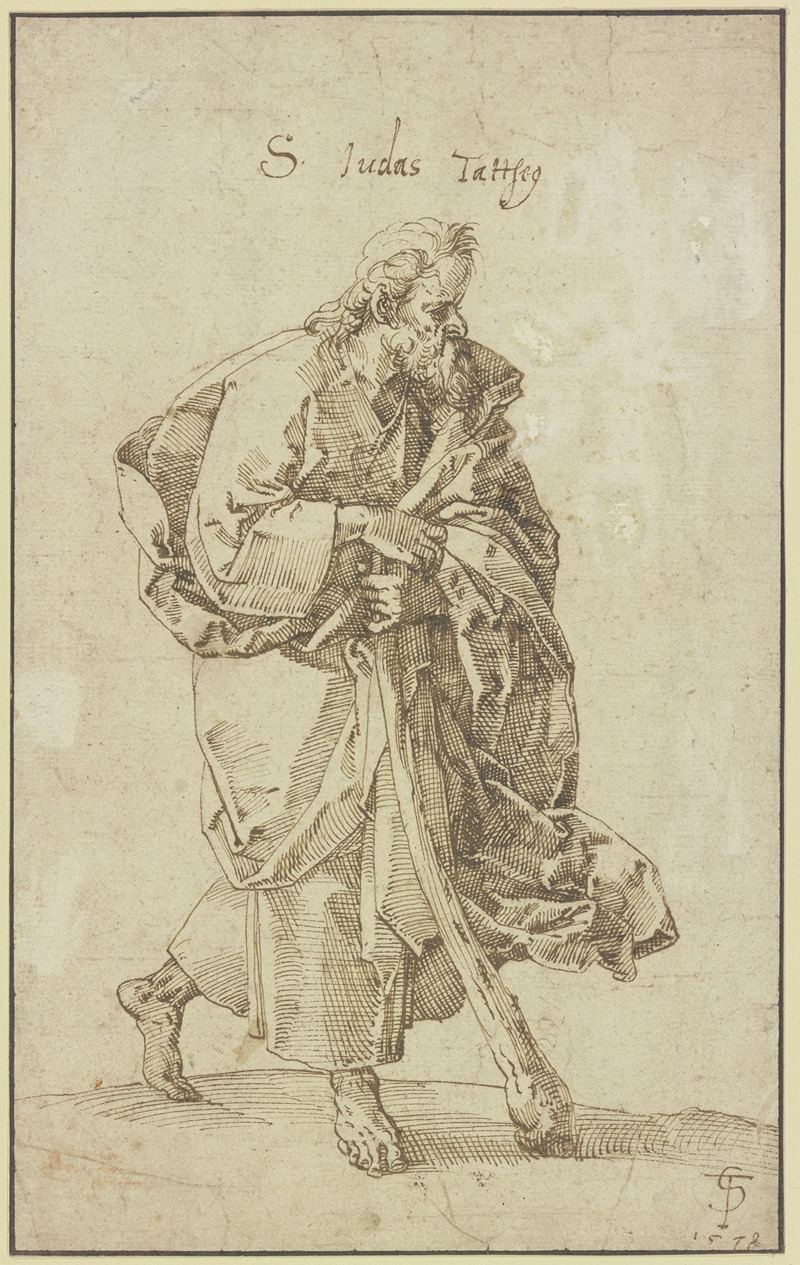 Der Apostel Judas Thaddäus by Тобиас Штиммер, 1578 — digital art print download
