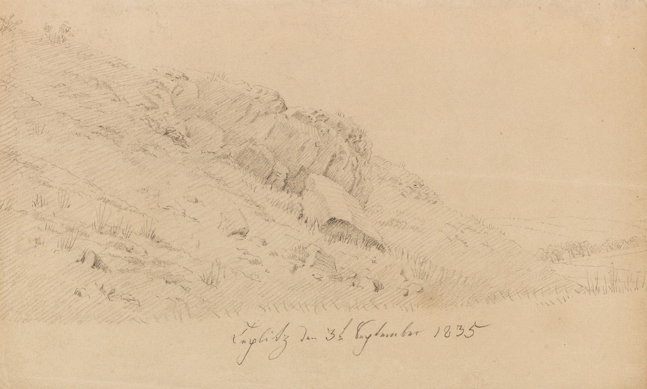 Wiese in Teplitz by Каспар Давид Фридрих, 1835 — digital art print download