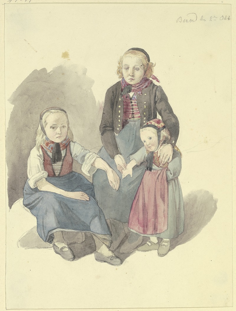 A group of peasant girls — Jakob Becker