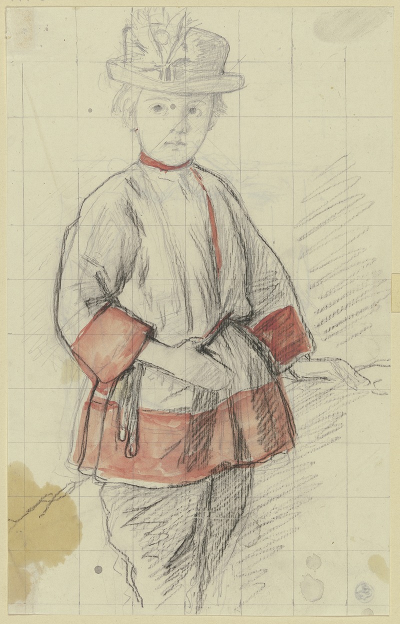 Boy with the red sleeves by Якоб Беккер — digital art print download