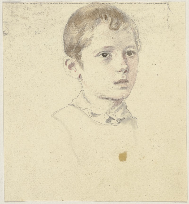 Boy's head to the right by Якоб Беккер — digital art print download