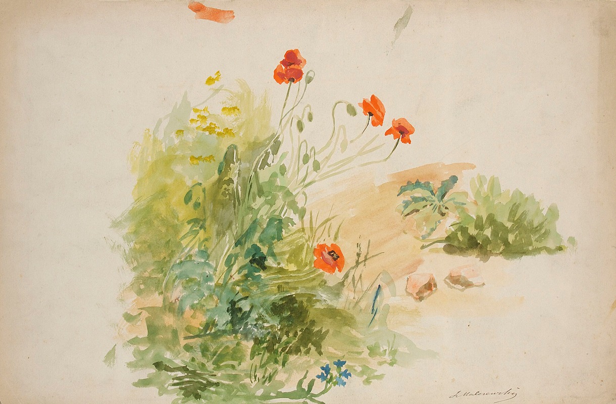 Studies of meadows by Яцек Мальчевский, 1881 — digital art print download