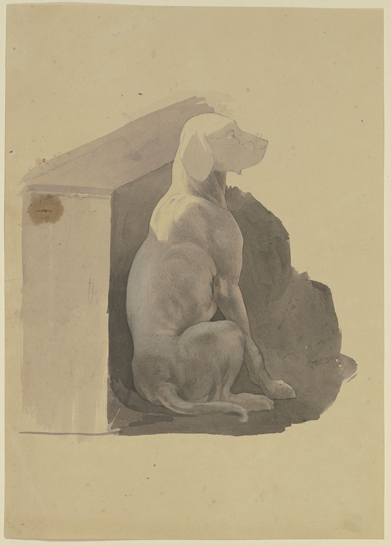 Dog in front of its hut — Jakob Becker