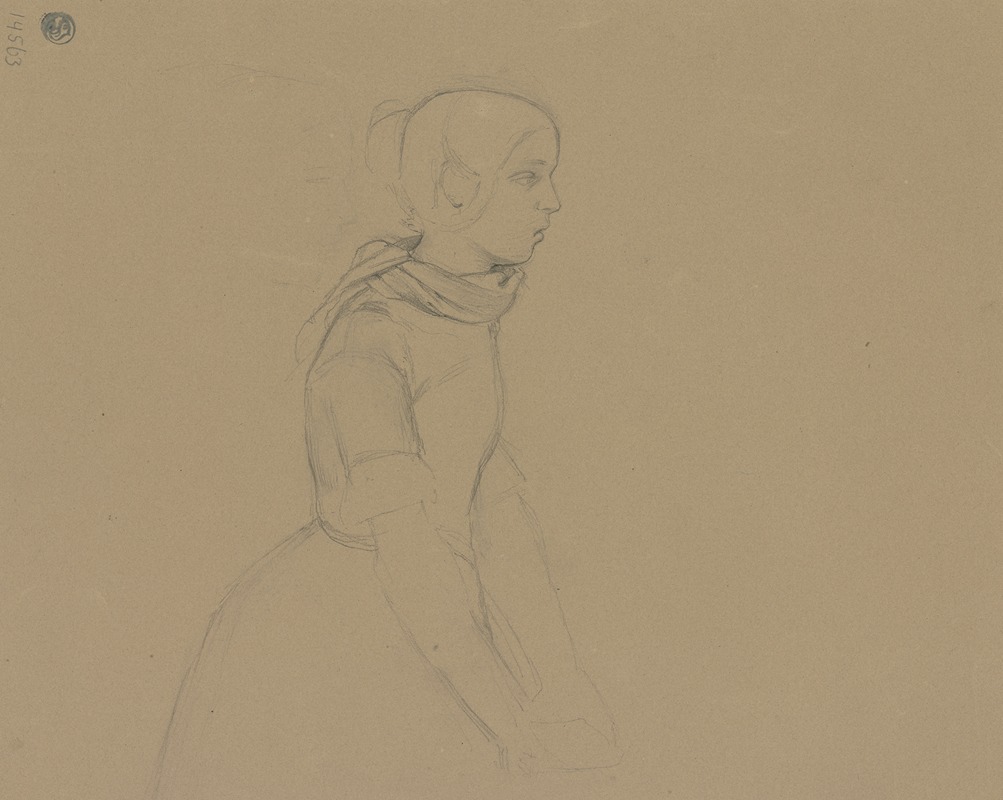 Farm girl with bonnet — Jakob Becker