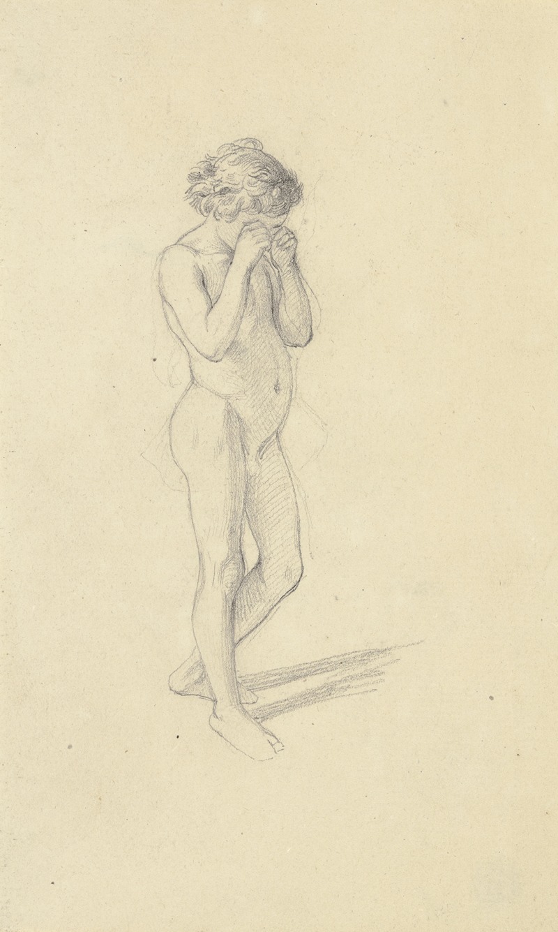 Nude of a boy, crying — Якоб Беккер