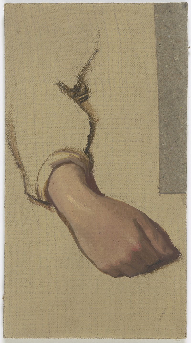 Study of a hand by Якоб Беккер — digital art print download