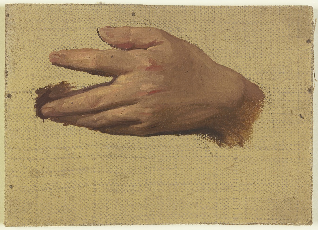Study of a hand by Якоб Беккер — digital art print download