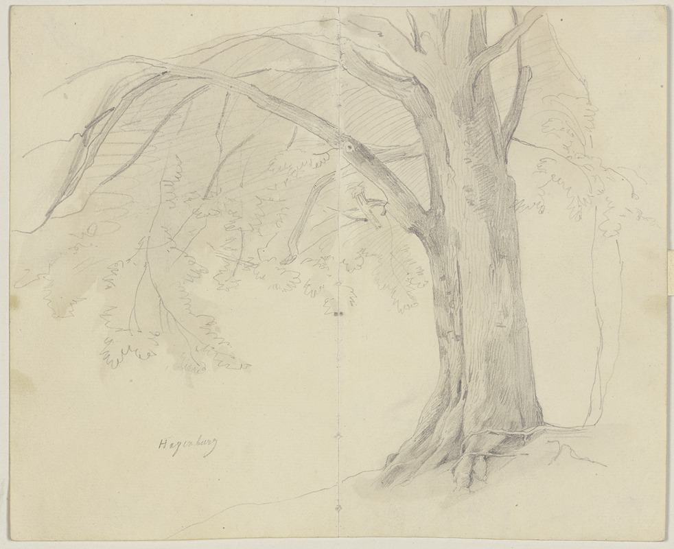 Tree in Hagenburg by Якоб Беккер — digital art print download