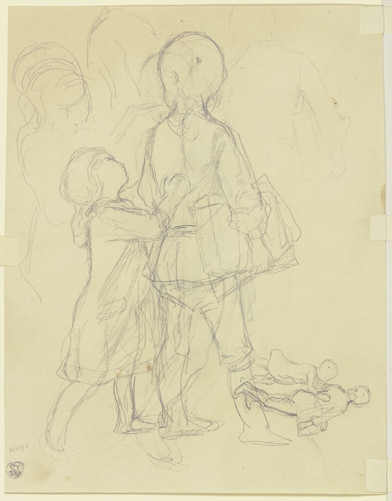 Two children by Jakob Becker — digital art print download