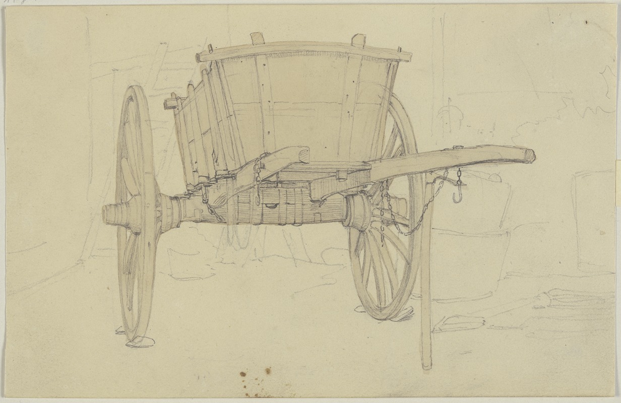 Two-wheeled car by Якоб Беккер — digital art print download