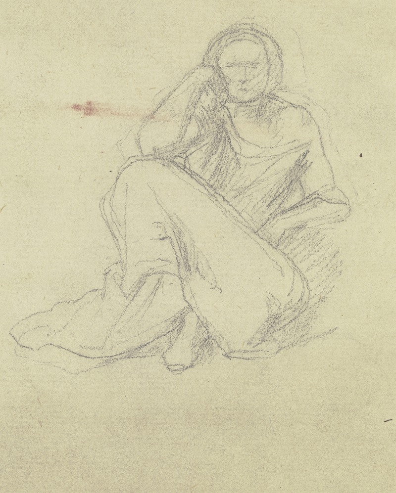 Woman sitting on the floor — Jakob Becker