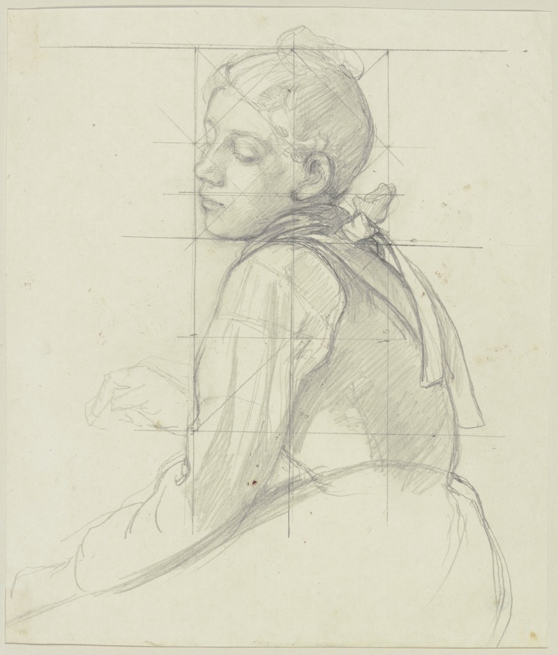 Young peasant woman, half figure — Якоб Беккер