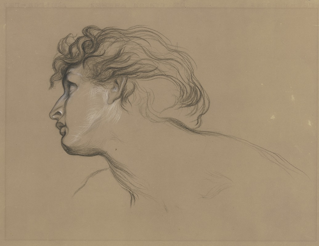 Kopf des Hamlet aus 'Hamlet und Horatio' — Victor Müller