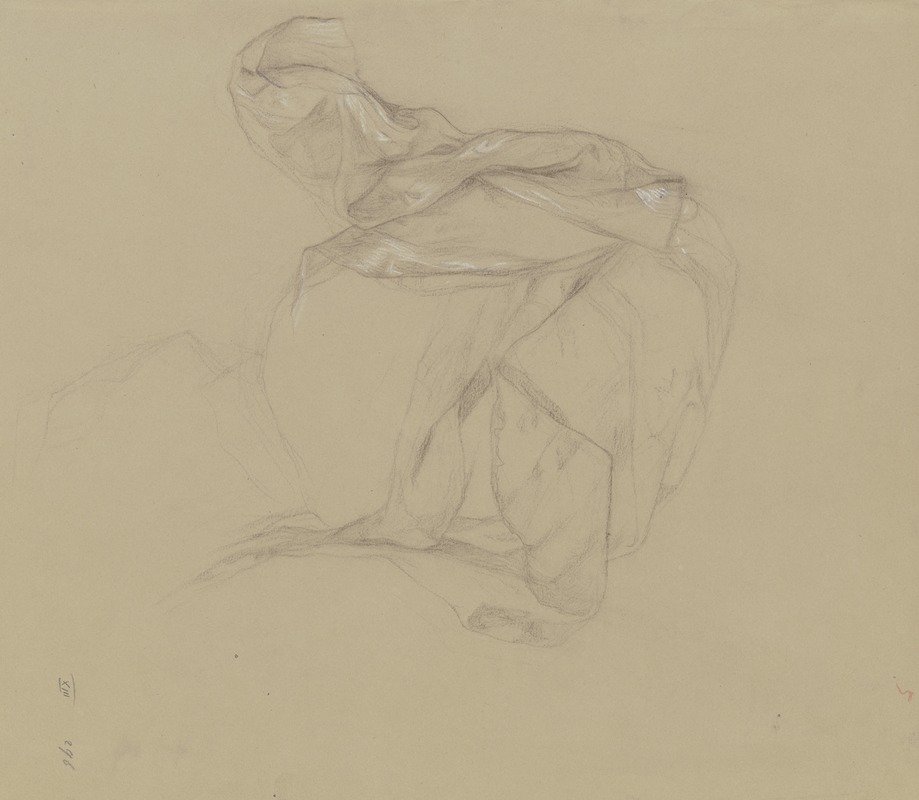 Study of garments by Виктор Мюллер — digital art print download