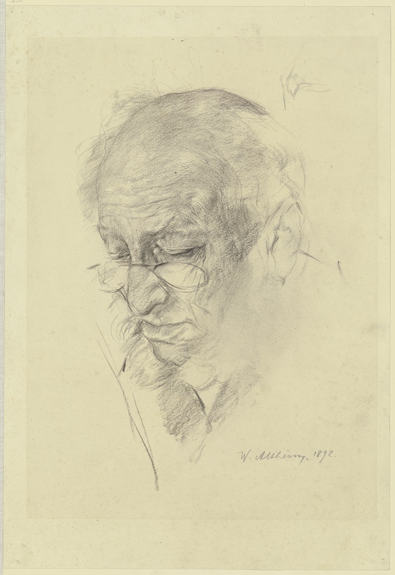 The artist's father by Вильгельм Альтхейм, 1892 — digital art print download