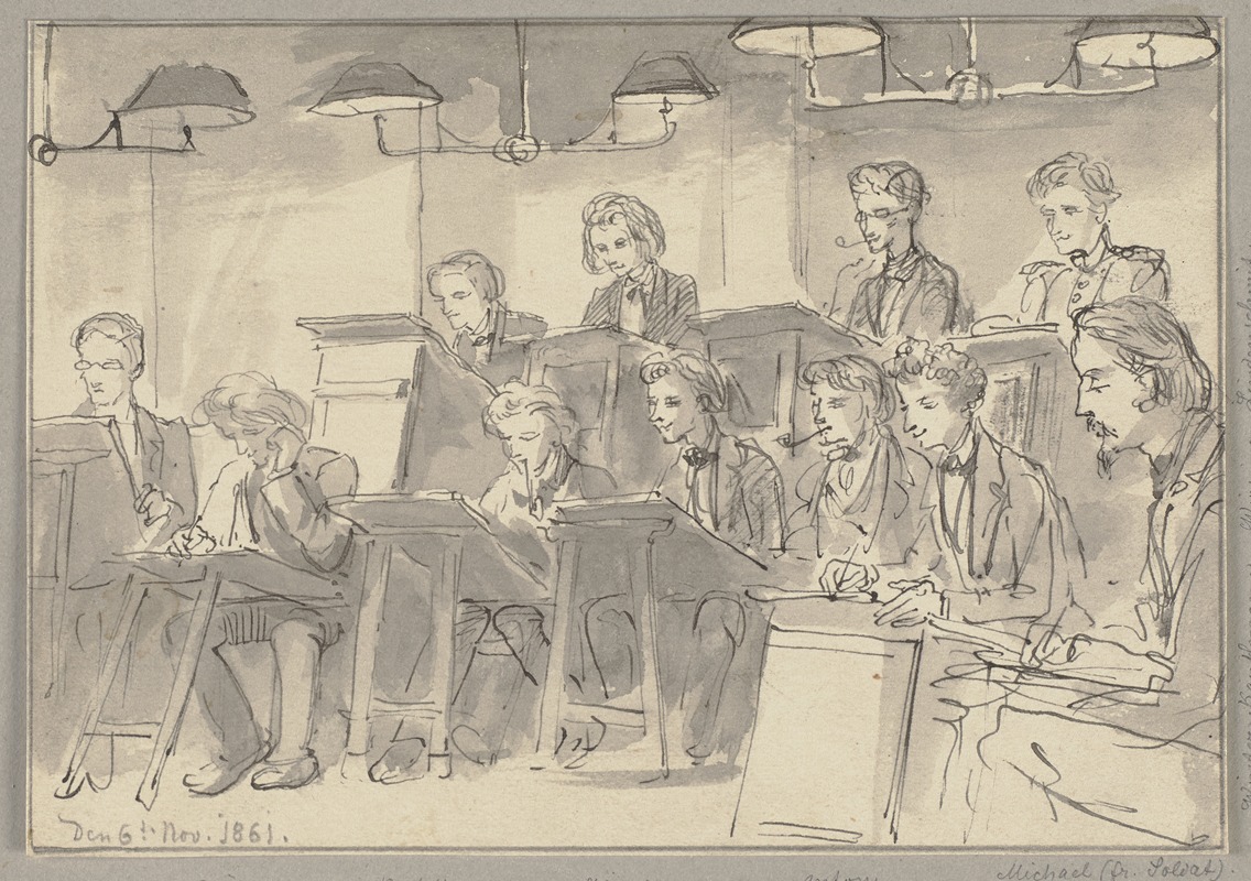 Im Aktsaal des Städelschen Kunstinstituts — Вильгельм Амандус Бир