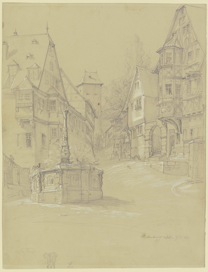 Marktplatz in Miltenberg am Main — Wilhelm Amandus Beer
