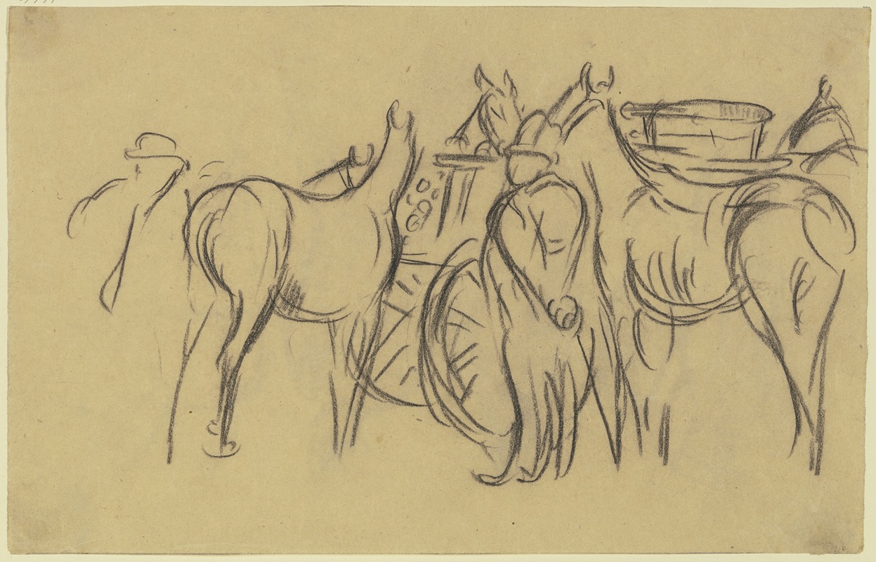 Horse market by Wilhelm Kalb — digital art print download
