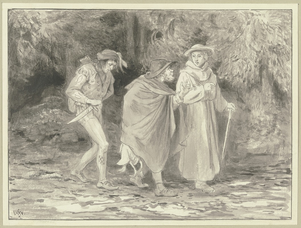 Diether und die beiden Landstreicher — Wilhelm Steinhausen