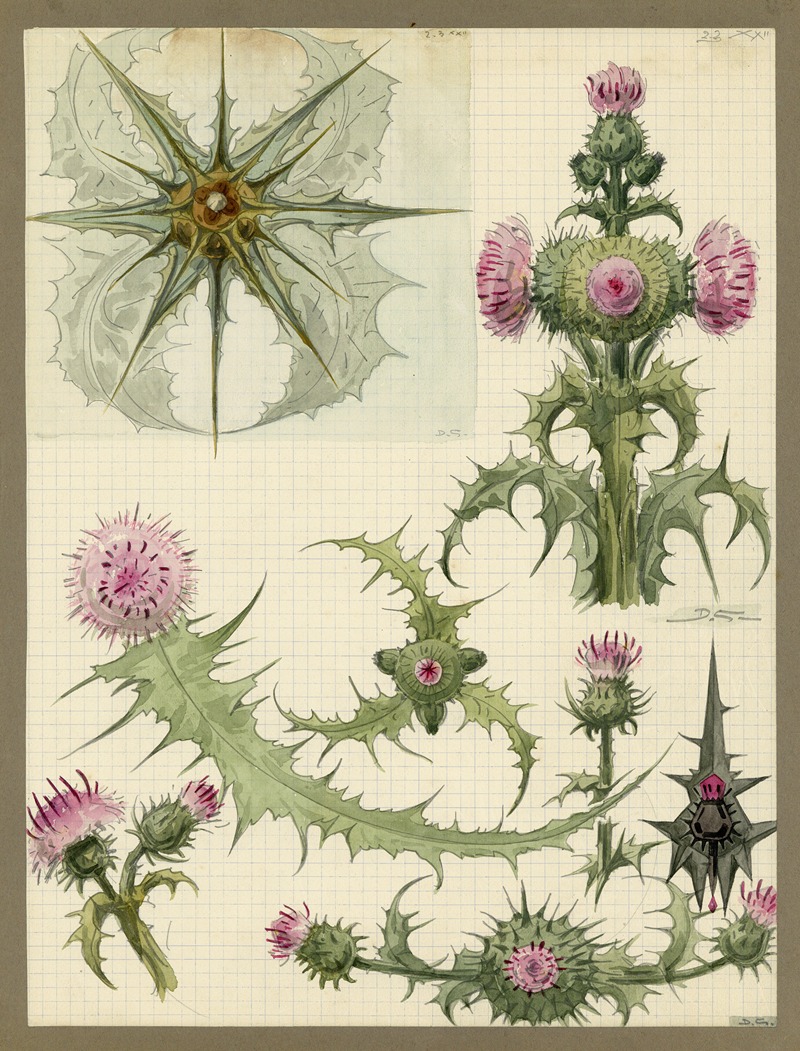 De Distel by Альфред Ост, 1922 — digital art print download
