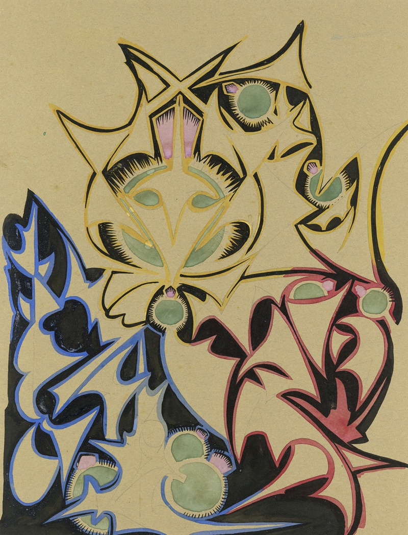 Distel, 2de soort by Альфред Ост, 1915 — digital art print download