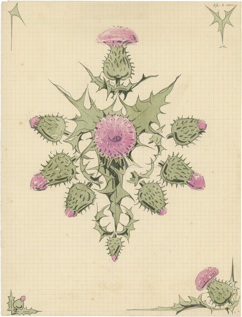 Distel, 2de soort by Альфред Ост, 1922 — digital art print download