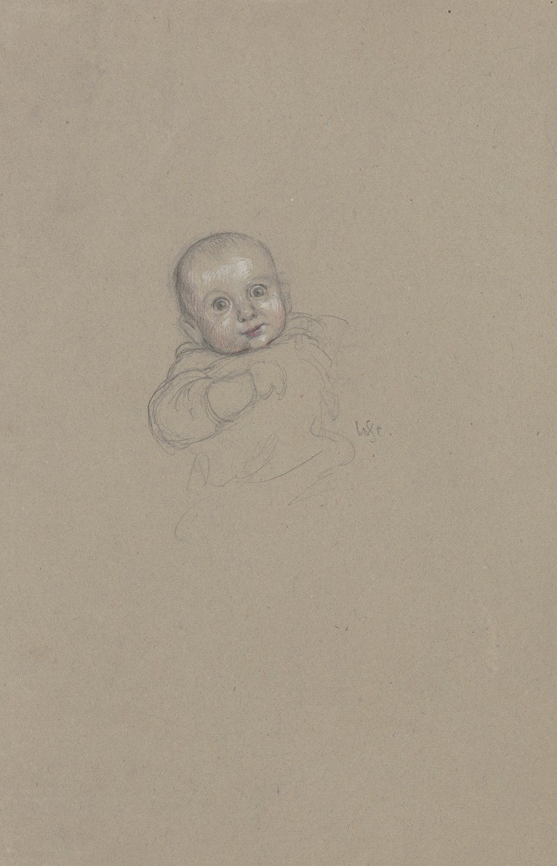 Study of a child by Вильгельм Штайнхаузен — digital art print download
