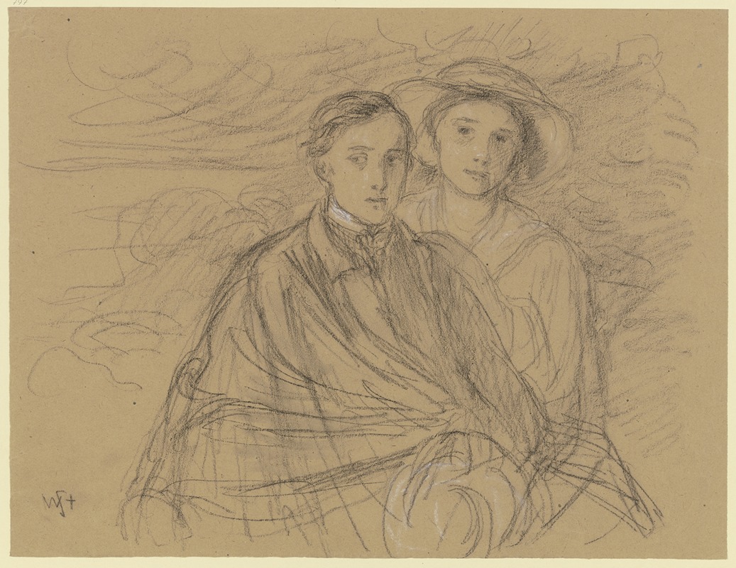 Study of the siblings by Вильгельм Штайнхаузен — digital art print download