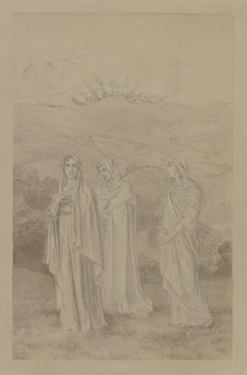 Three Marys on Easter Morning by Вильгельм Штайнхаузен — digital art print download