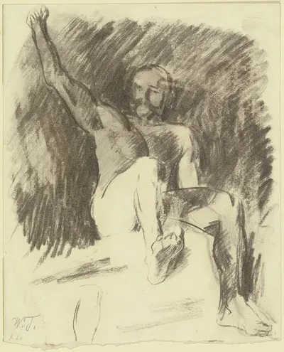 Männlicher Akt by Wilhelm Trübner — digital art print download