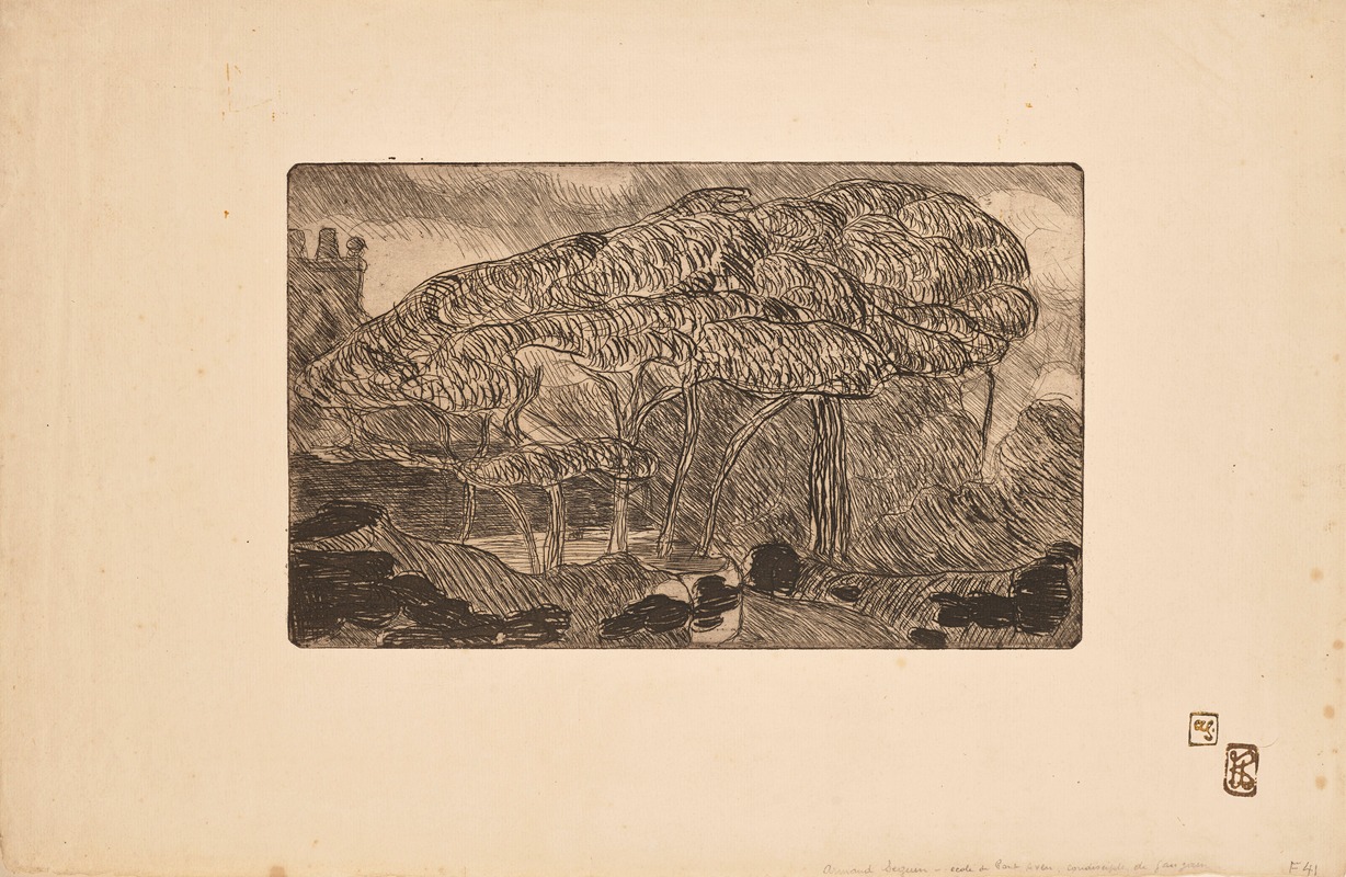 L’orage (The Billowing Trees) by Armand Seguin, 1893 — digital art print download