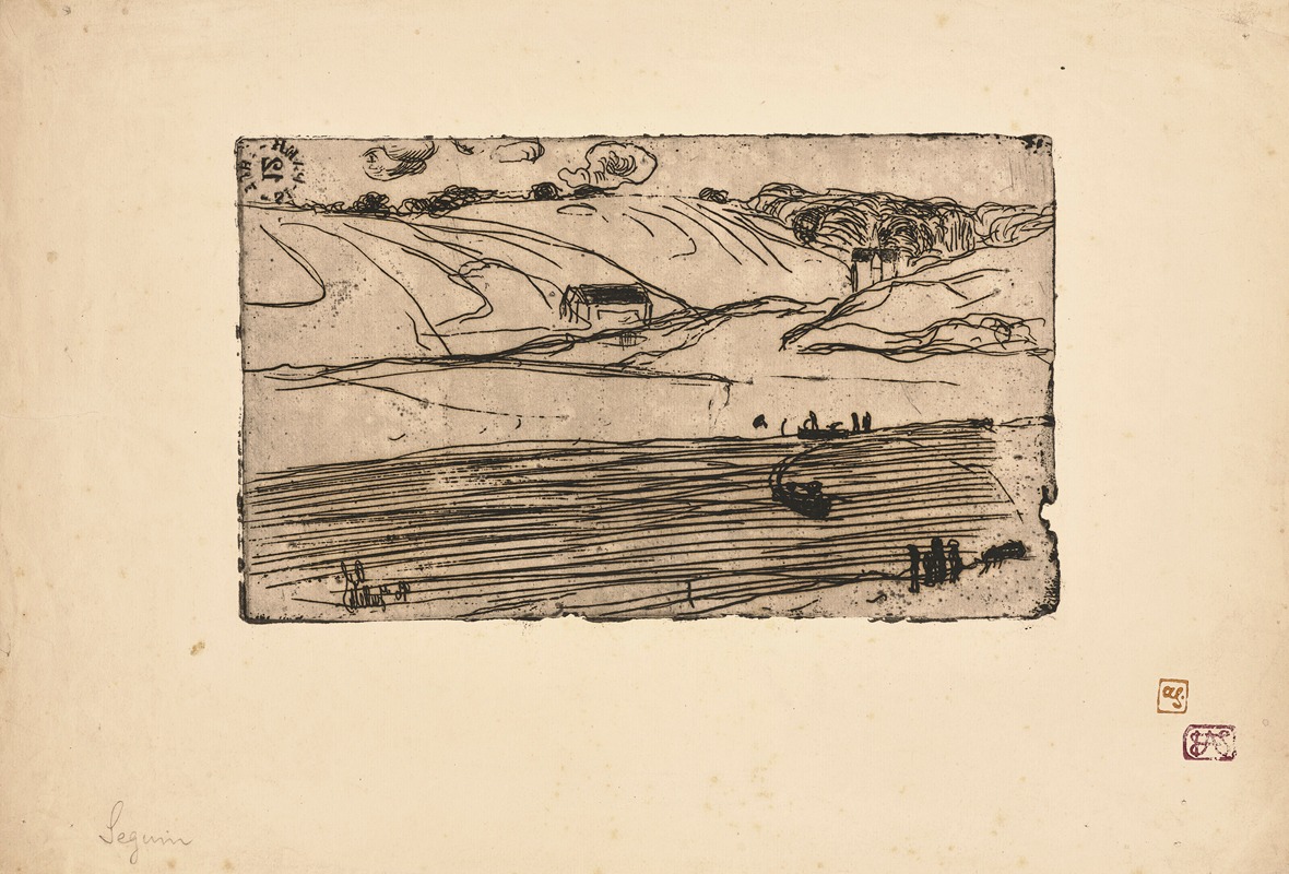 La pêche (Fishing) by Арман Сеган, 1893 — digital art print download