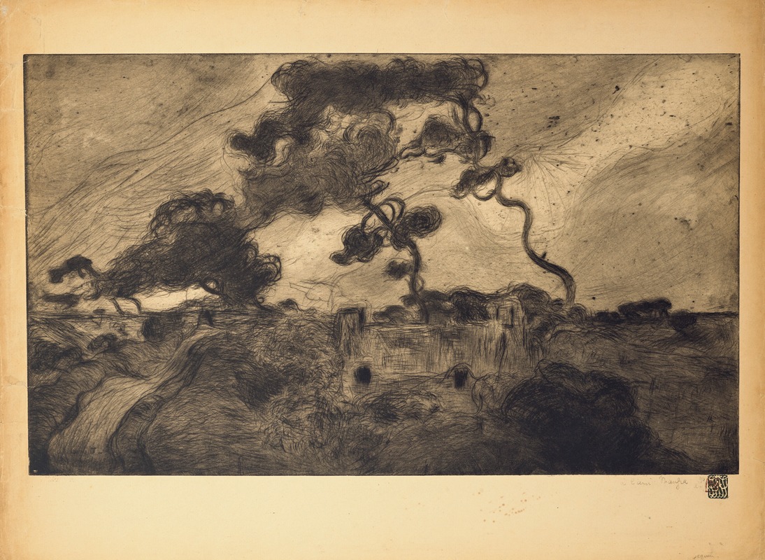 L'ouragan (The Hurricane) by Арман Сеган, 1893 — digital art print download