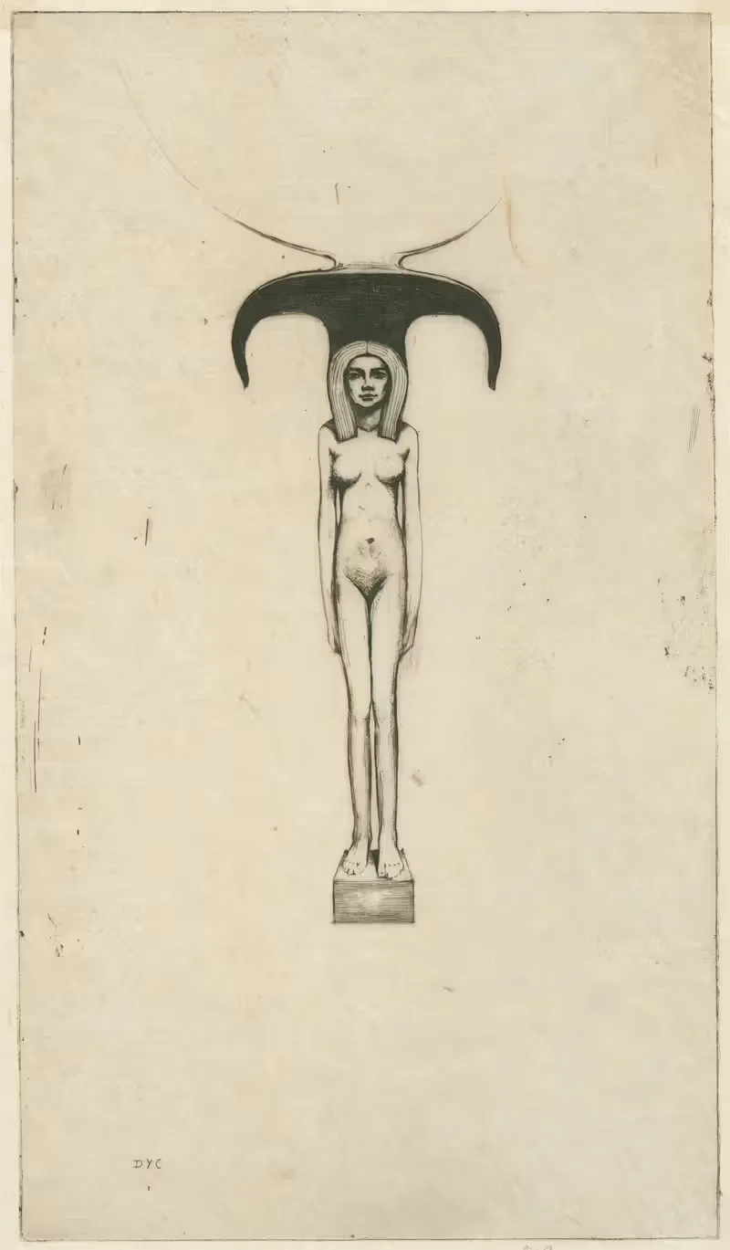 An Egyptian Mirror by David Young Cameron, 1909 — digital art print download
